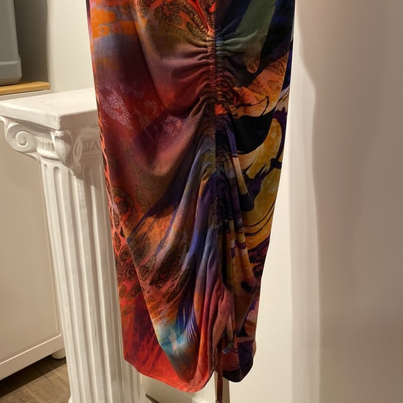 Multicolour Abstract Cinch Dress - Picture 4 of 7